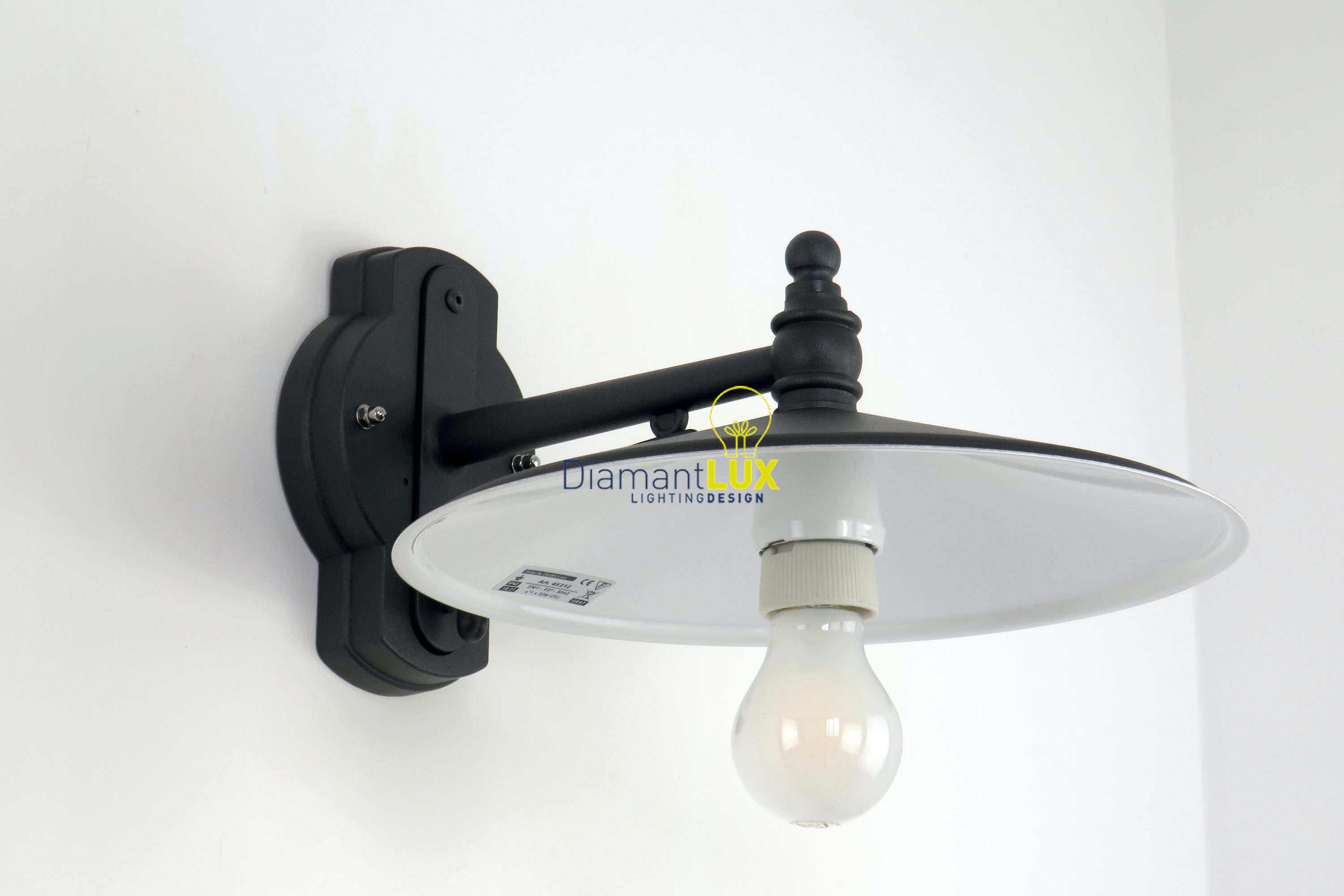 Applique Esterno Classica E27 Antracite IP23 - SURYA 4X210 LO