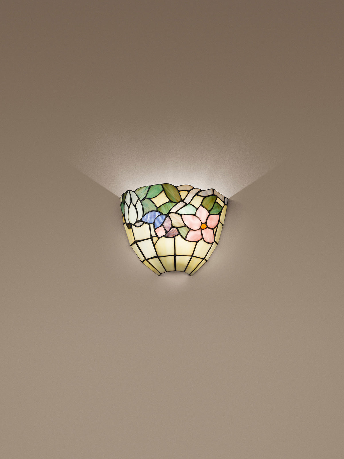 Applique Tiffany in Vetro Multicolor Perenz Tulipano T618 A Multicolor