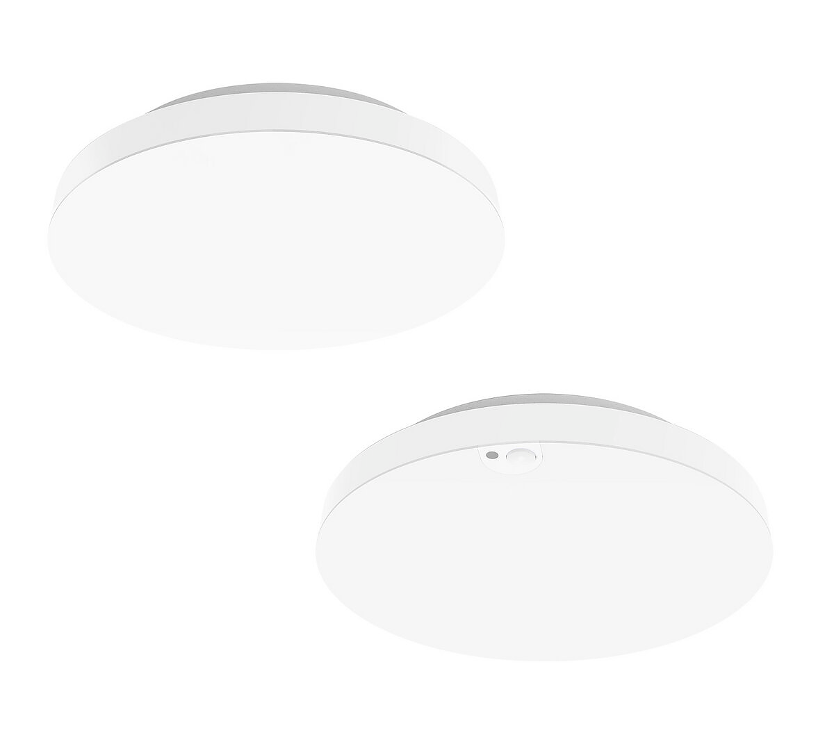 Plafoniera LED Tonda Ø230 mm CCT e Potenza Selezionabili 6-12-18W, anche con Sensore PIR – immagine prodotto