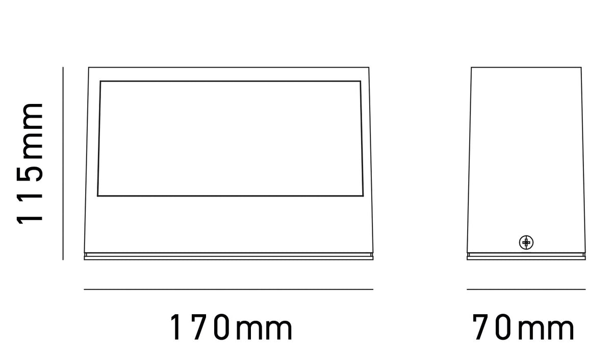 Applique da Esterno Valencia2 E27 Doppia Emissione IP54 - Bot Lighting