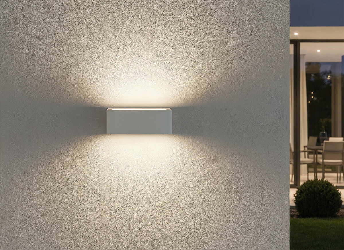 Applique Valencia2 bianco installata
