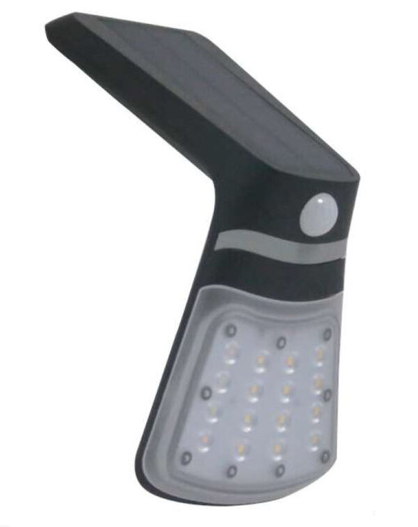 Proiettore LED solare con sensore di movimento nero - Bot Lighting YUMA2N