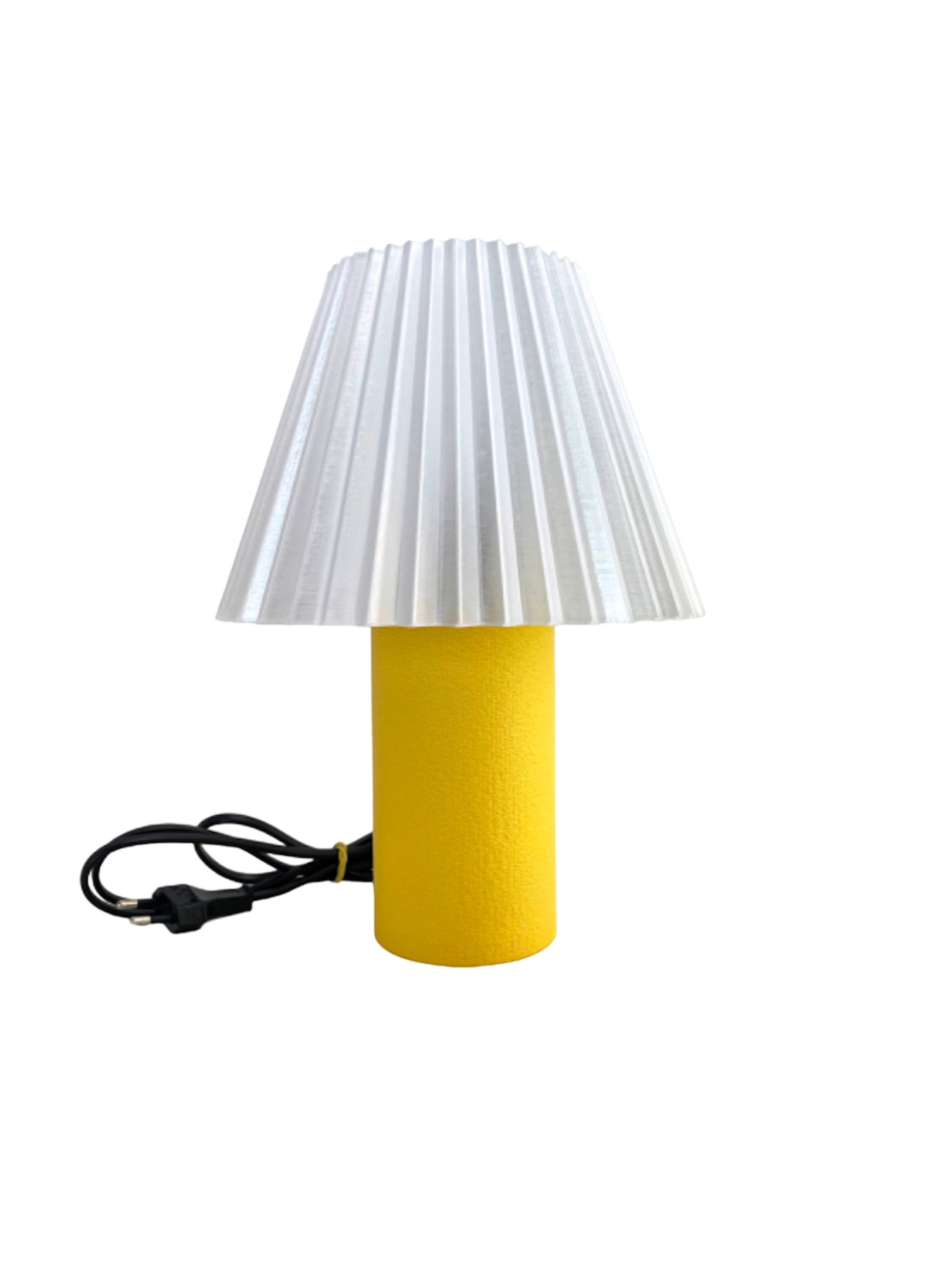 Abat jour comodino design Siena giallo Diamantlux