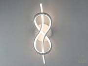 applique design moderno led nodo otto SAVOIA A BIANCO DIAMANTLUX
