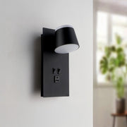 Applique Camera da Letto con USB + Type-C – Design Moderno 10W – Bianco o Nero Diamant Lux
