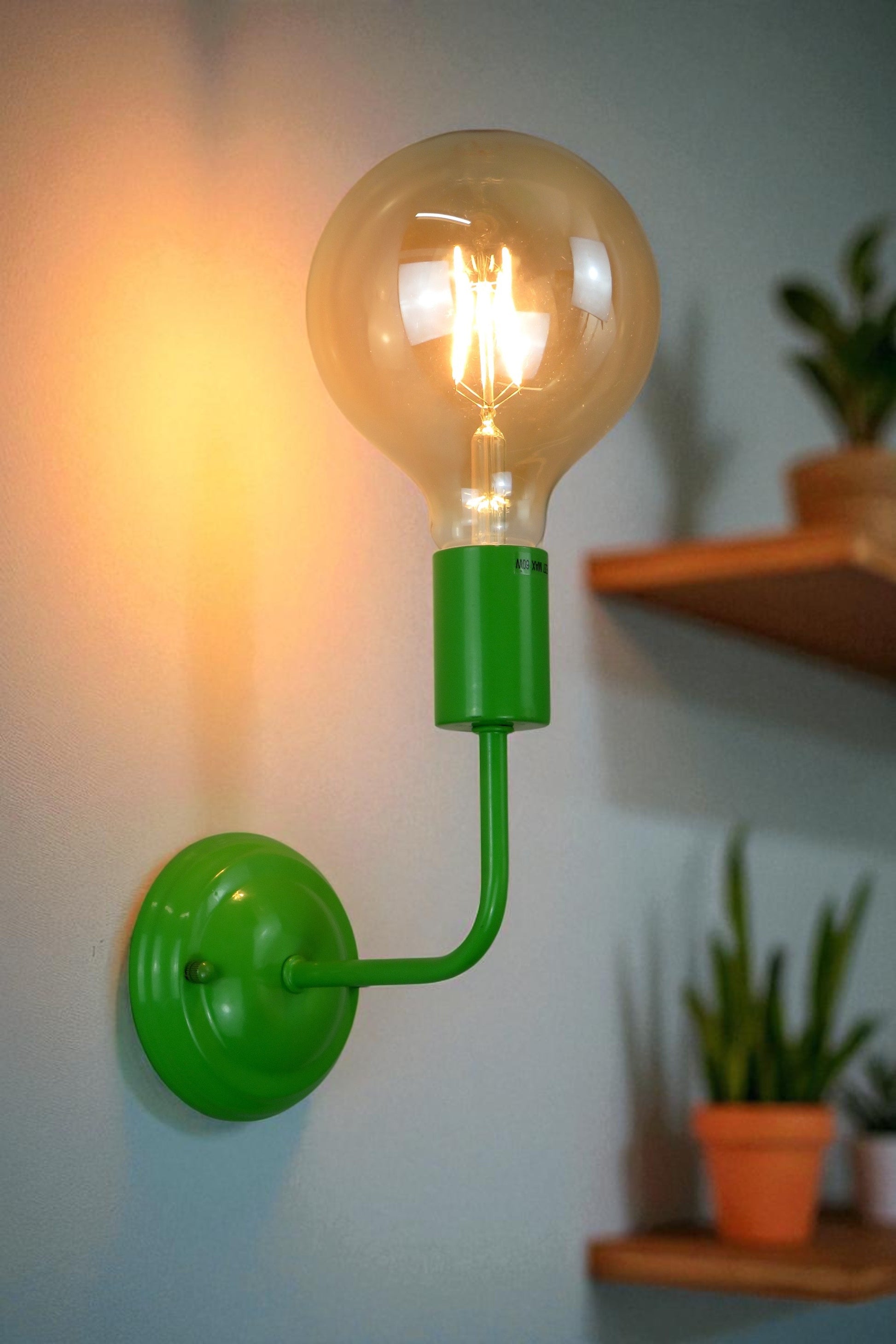 applique minimal a parete verde ALBA A1 DIAMANTLUX