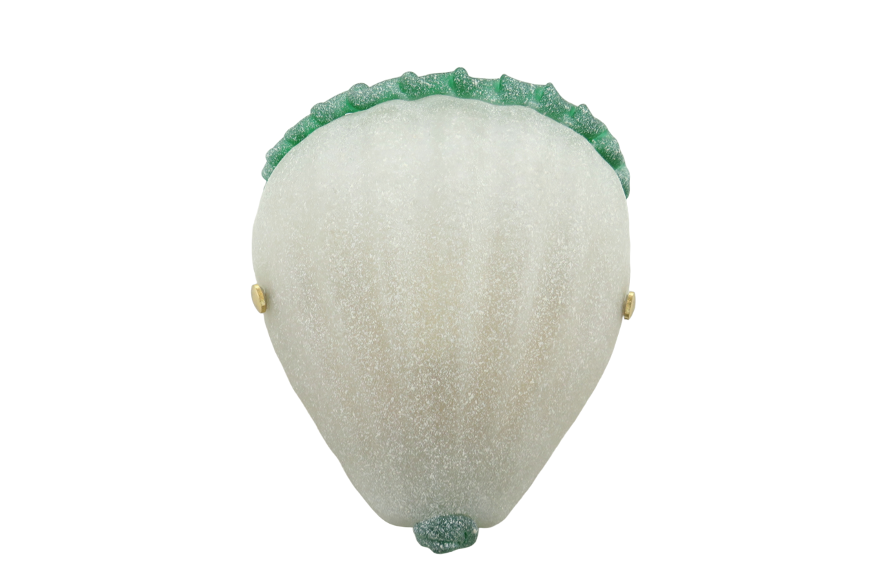 Applique Murano Vintage Scavo Verde