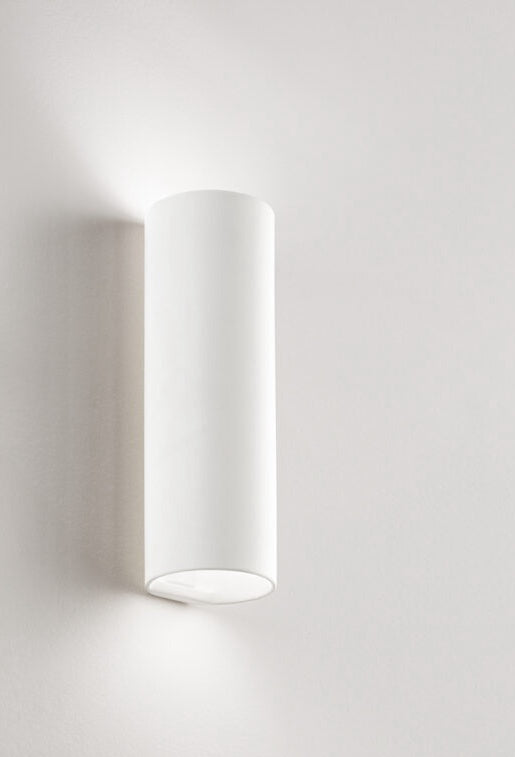 Applique da parete cilindrica in ceramica bianco tinteggiabile Isyluce 624 CILINDRO