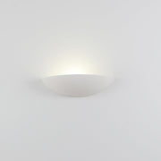 Applique da parete a conchiglia in ceramica bianca tinteggiabile Isyluce 602 SHELL, luce verso l'alto - Diamantlux