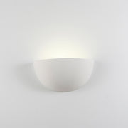 Applique da parete in ceramica bianca tinteggiabile Isyluce 604 QUARTO, luce verso l'alto - Diamantlux