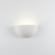 Applique da parete in ceramica bianca tinteggiabile Isyluce 605 QUARTO, luce verso l'alto - Diamantlux