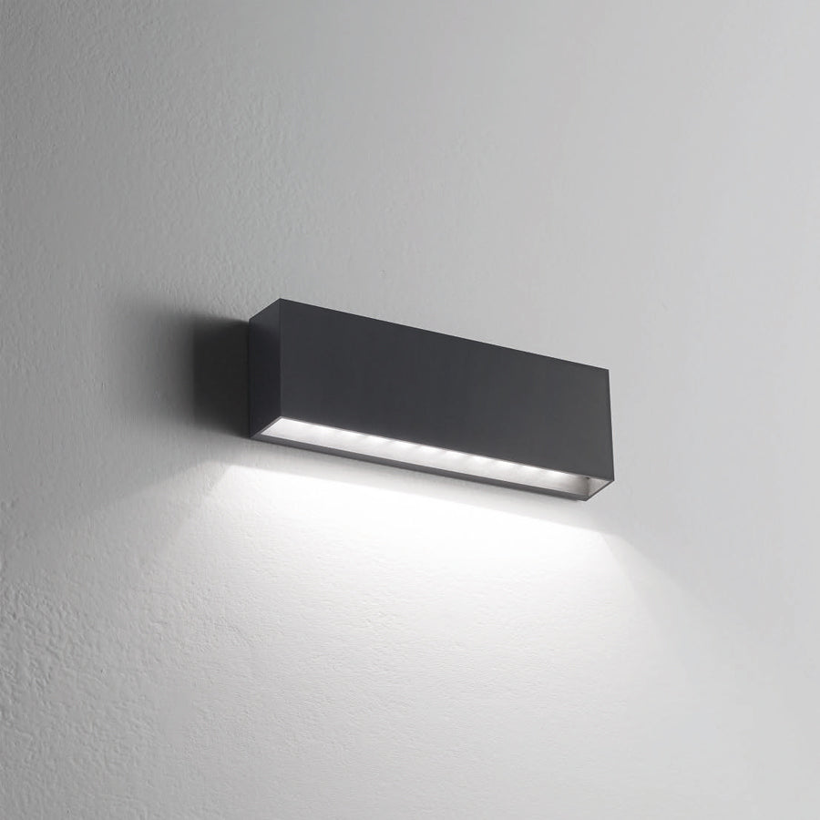 Applique Segnapasso Rettangolare Antracite Bianco Policarbonato Isyluce 304W E-SEA Isyluce