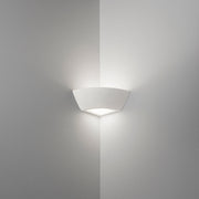 Applique angolare in ceramica bianco tinteggiabile Isyluce 609 ANGOLO