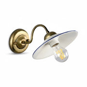 Applique in Ceramica Vintage Bordo Blu E27 Diamantlux ZENOBIA-A