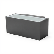 Applique Esterno Rettangolare E27 Antracite IP54 Diamantlux TAORMINA-A