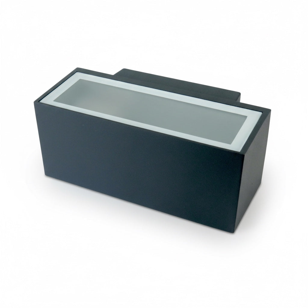 Applique Esterno Rettangolare E27 Antracite IP54 Diamantlux TAORMINA-A