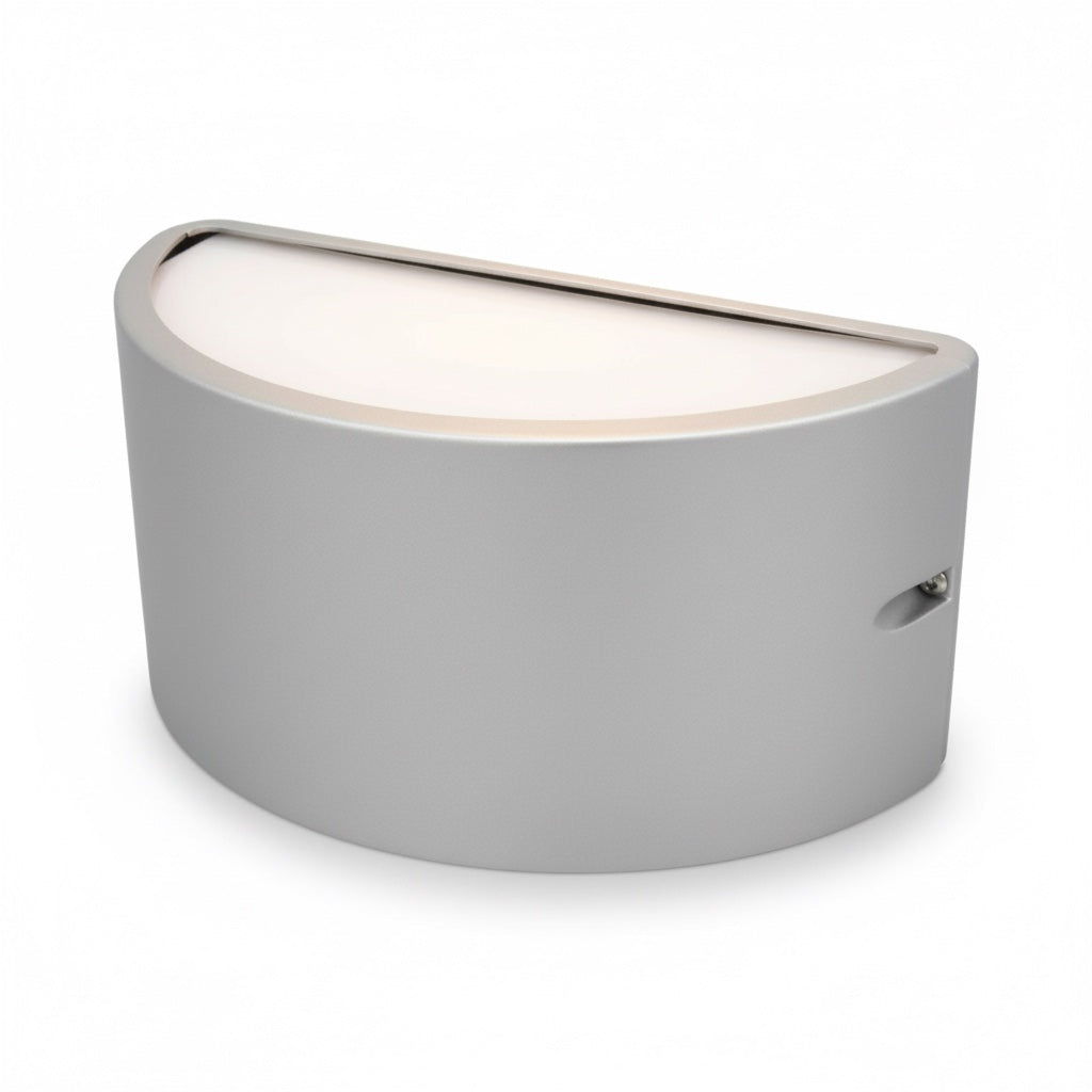 Applique da Esterno Moderne Alluminio Silver E27 Bi-emissione Diamantlux 1207