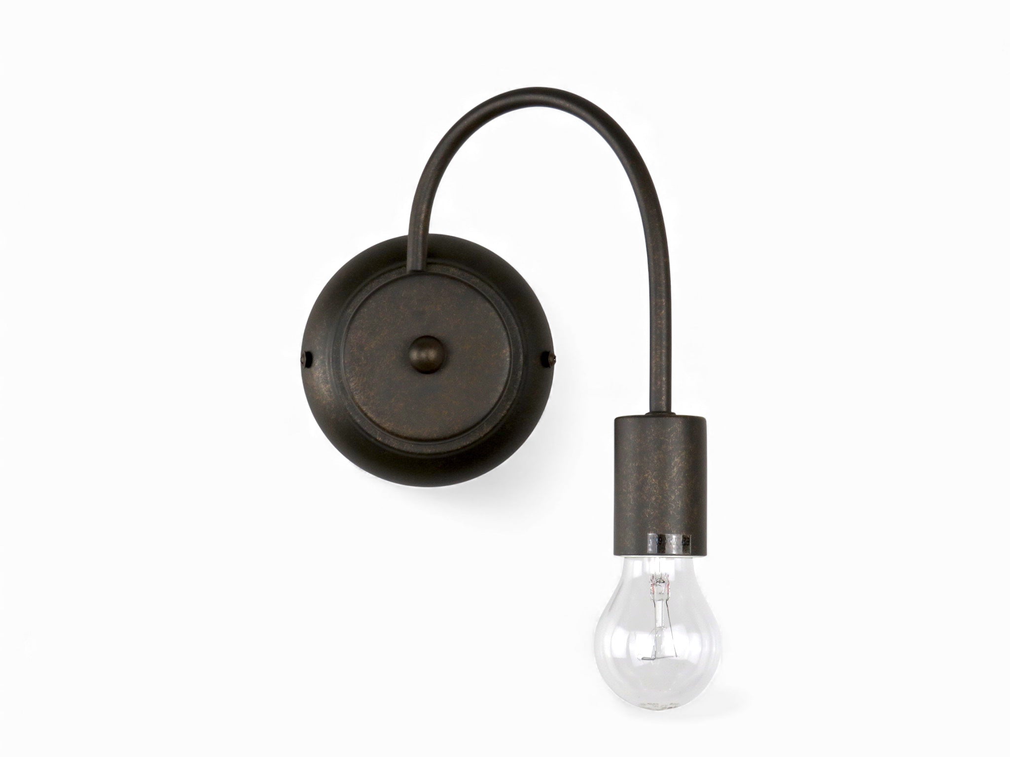 Applique Ferro Battuto Moderno 1 Luce E27 Marrone Diamantlux 147 A1