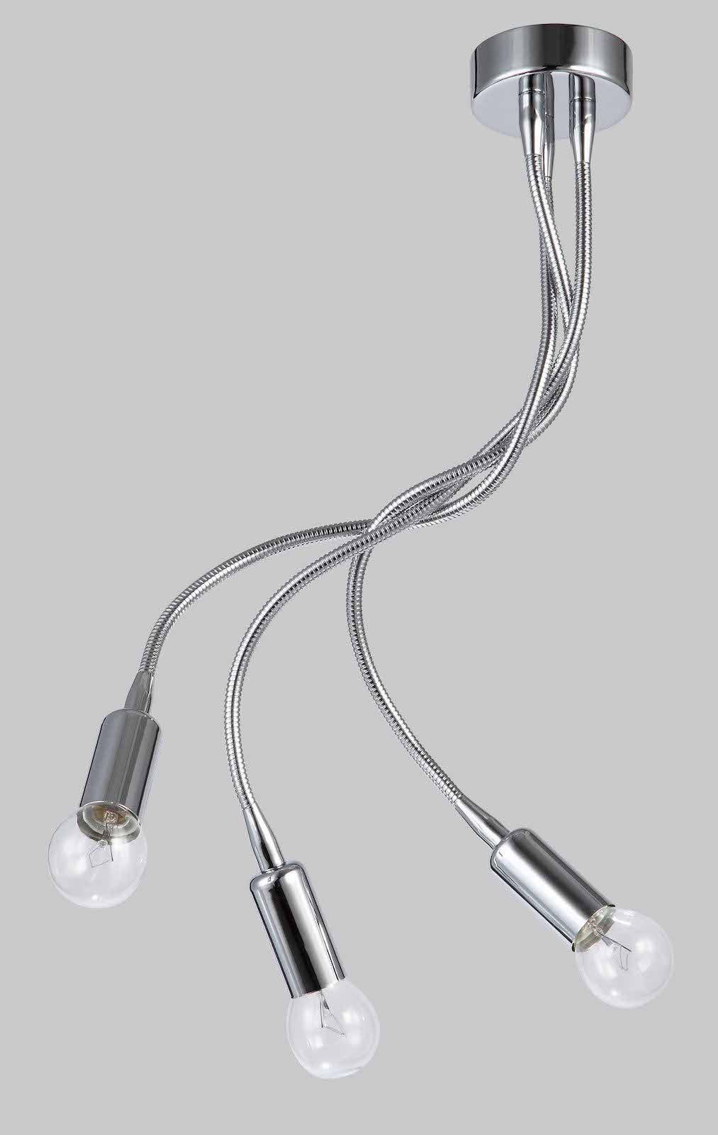 Applique moderna braccio flessibile cromato lucido Diamantlux LIVIA-A3