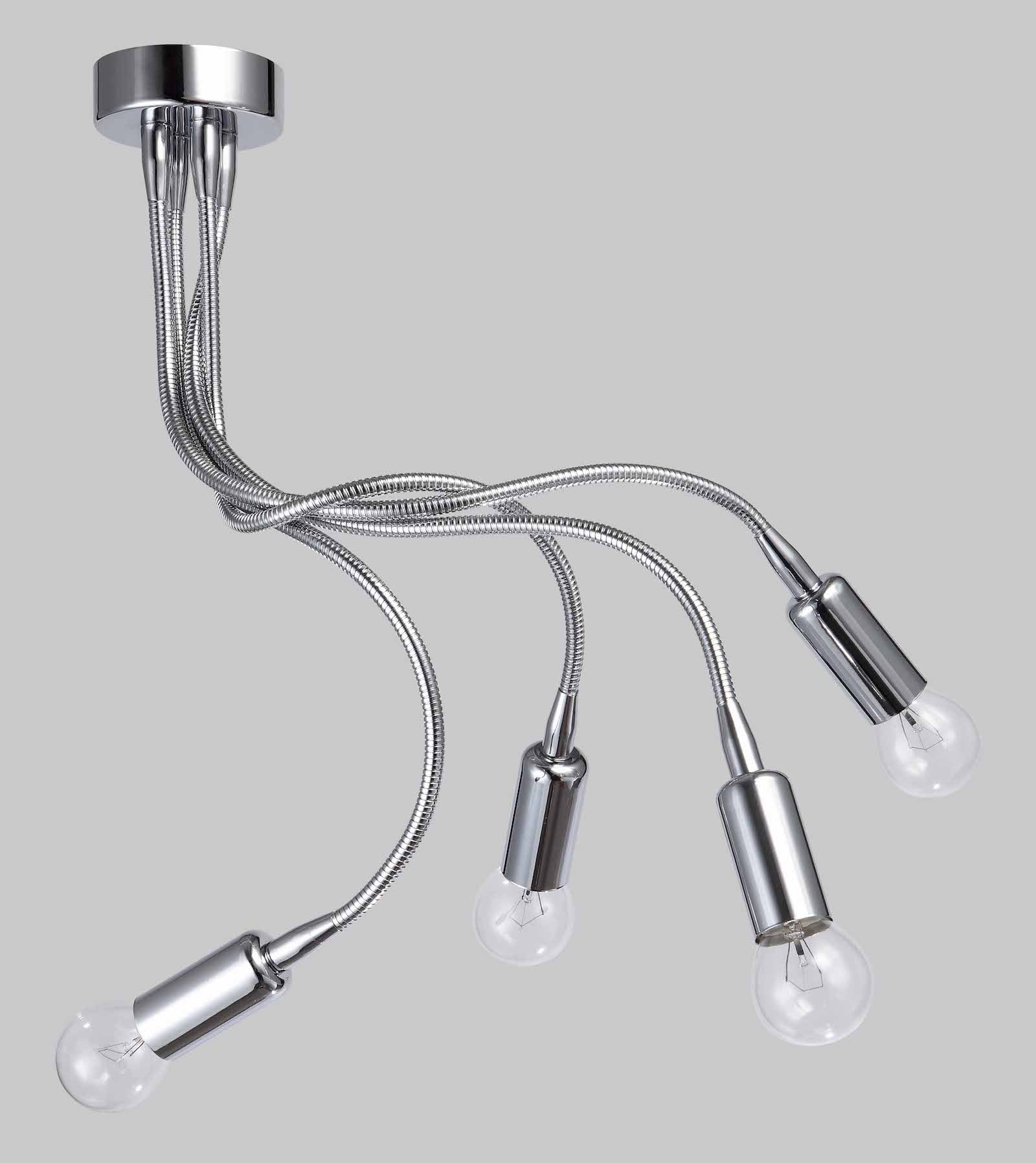 Applique moderna braccio flessibile cromato lucido Diamantlux LIVIA-A4