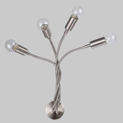 Applique moderna braccio flessibile nickel satinato Diamantlux FULVIA-A4 Diamant Lux