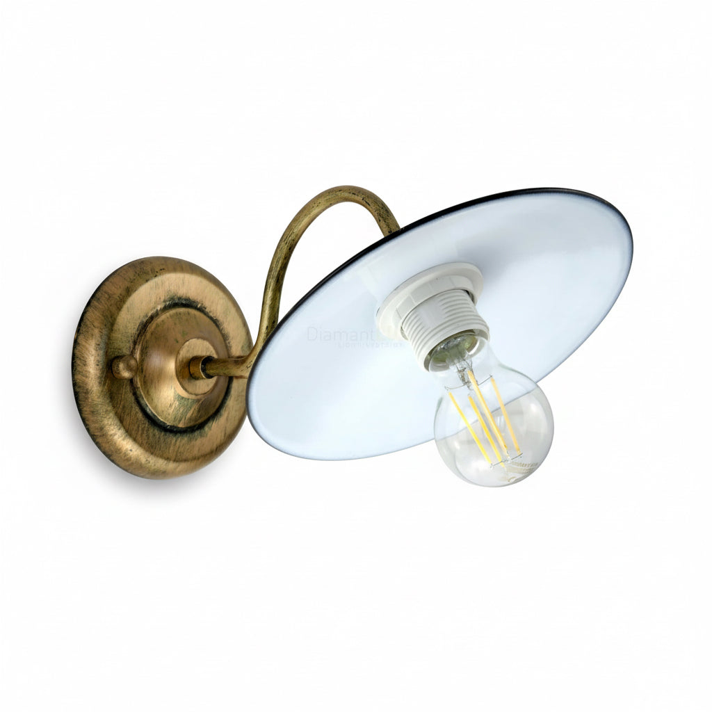 Applique Rustiche per Interni Metallo Piatto E27 Diamantlux KAA-A