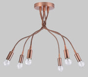ARIEL 759 P6 lampadario a soffitto plafoniera braccio flessibile rame DIAMANTLUX