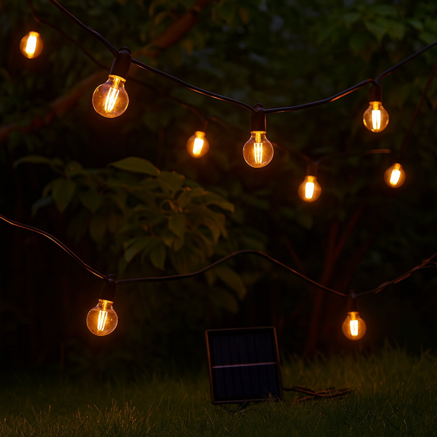 Catena Luminosa Solare da Esterno 7,5M con 15 Lampadine LED 2700K IP54 LM8967