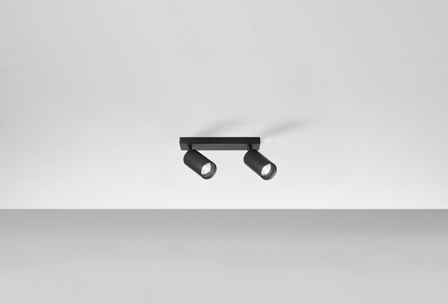 Barra con faretti orientabili GU10 nero - Isyluce SIMPLIE 773