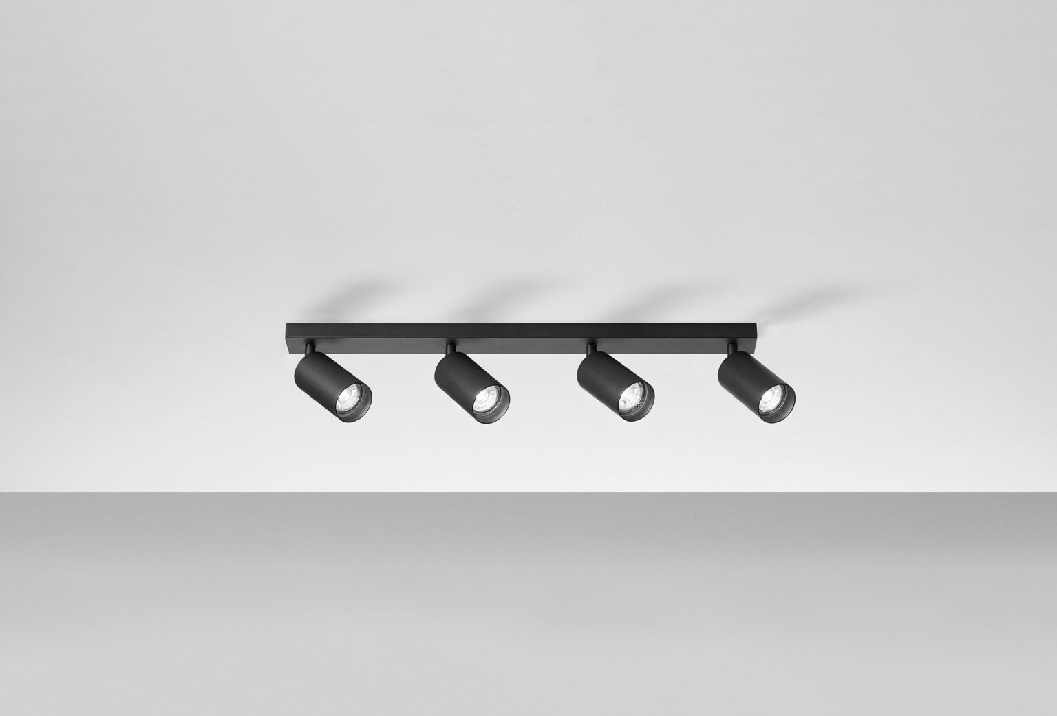 Barra con faretti orientabili GU10 nero - Isyluce SIMPLIE 775
