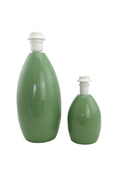 base in legno per abat jour verde lucido DIAMANTLUX