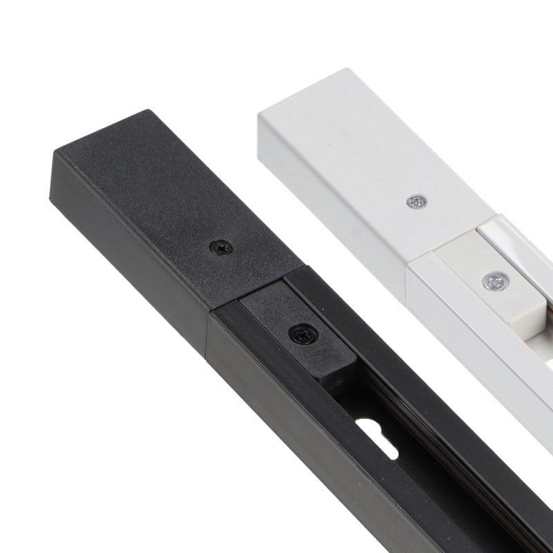 Binario monofase per faretti 2 metri – Alluminio Nero o Bianco