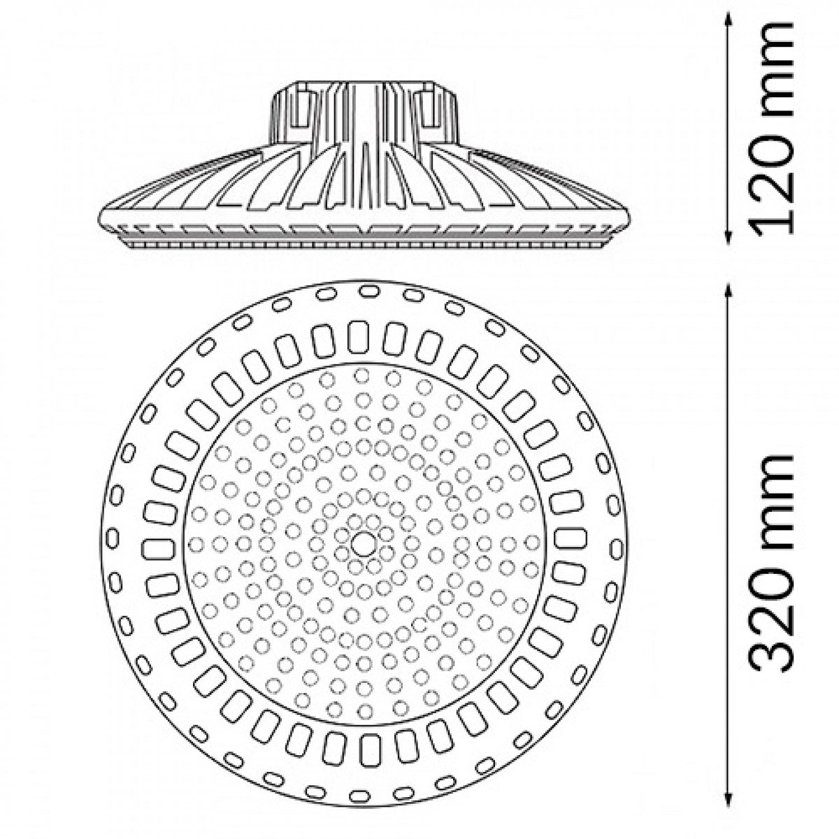 Campana UFO LED 200W iSG Lighting GA6745