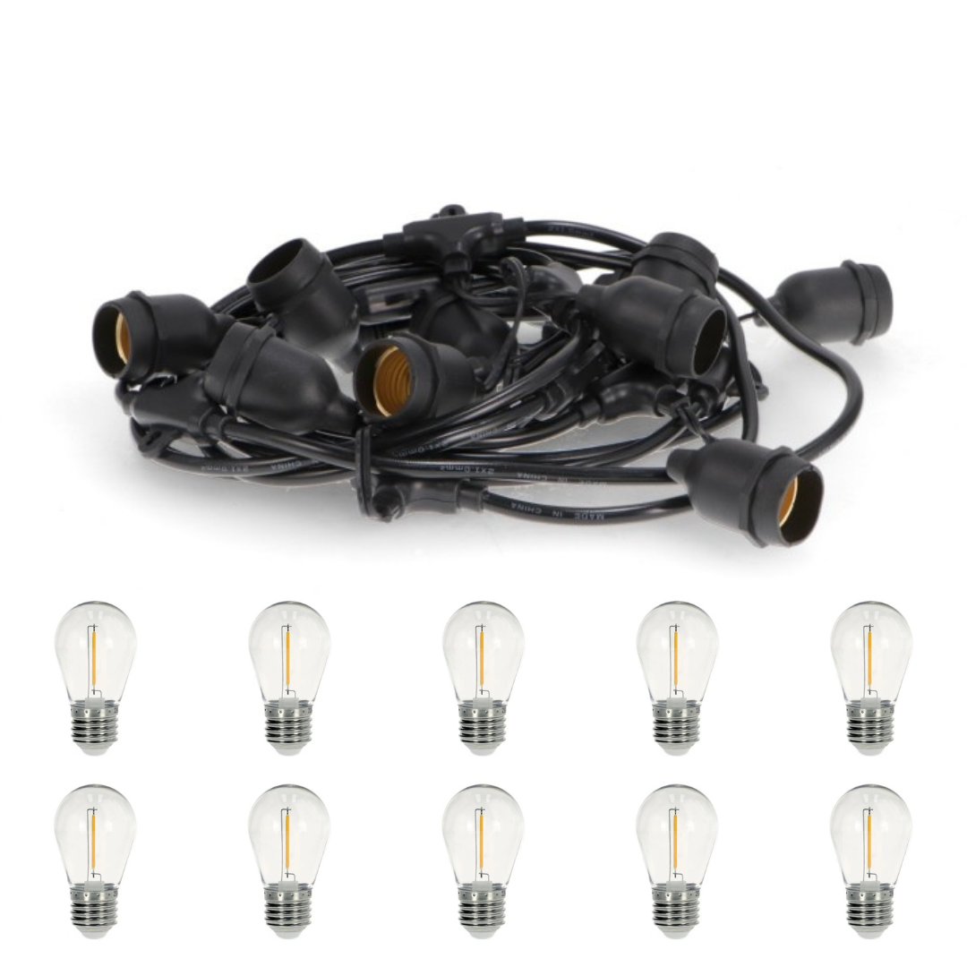 Catena Luminosa da Esterno Professionale 10m IP65 LED Prolungabile – Diamantlux Diamant Lux