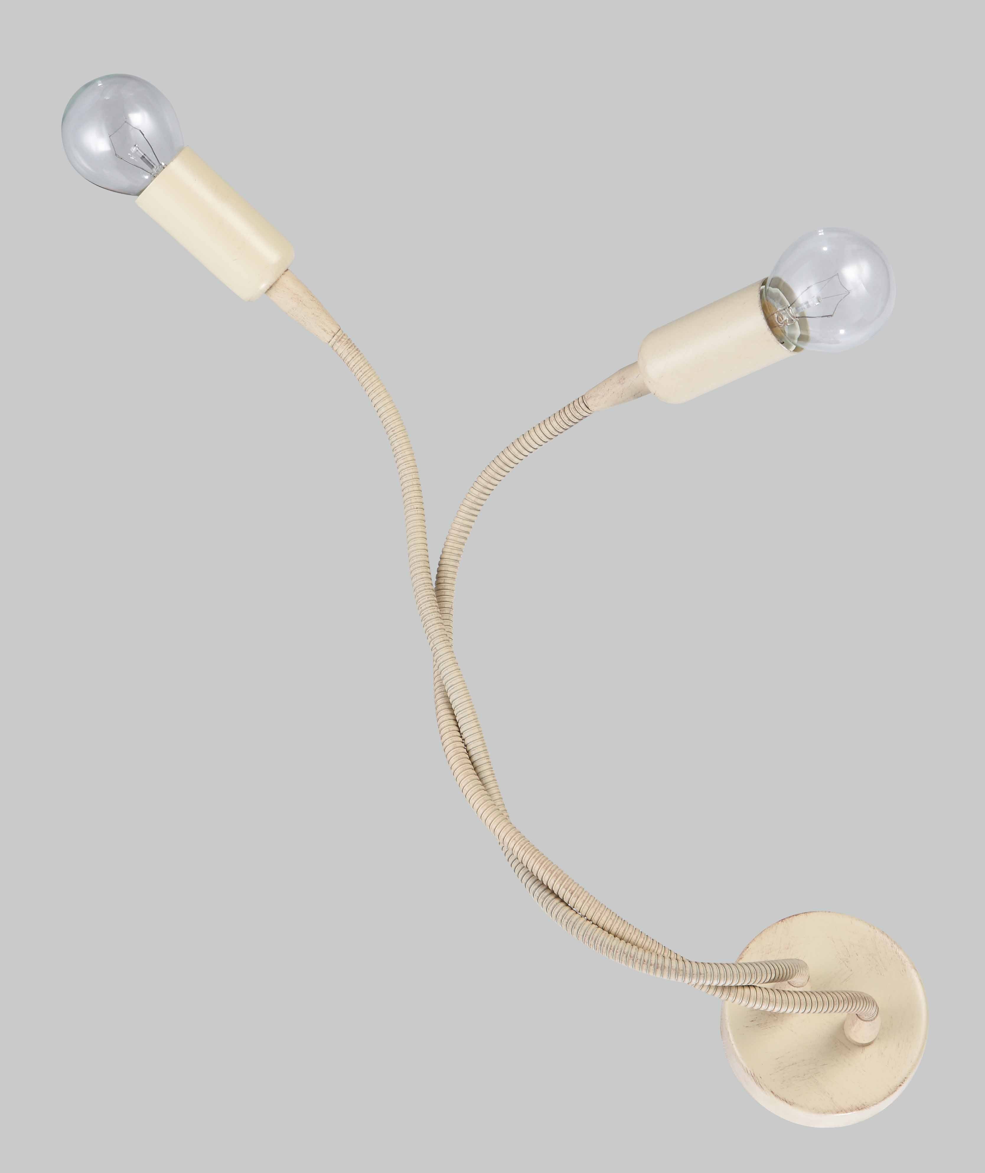 CROCO 218 A2 applique country shabby chic rustico  flessibile avorio DIAMANTLUX