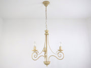 DIANA 3L LAMPADARIO FIAMMINGO CLASSICO RUSTICO COUNTRY AVORIO 3 LUCI DIAMANTLUX