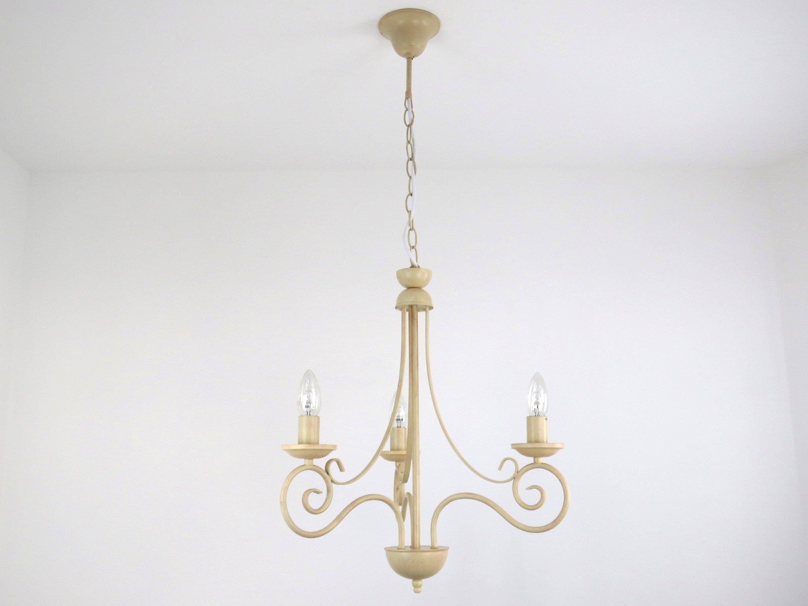 DIANA 3L LAMPADARIO FIAMMINGO CLASSICO RUSTICO COUNTRY AVORIO 3 LUCI DIAMANTLUX