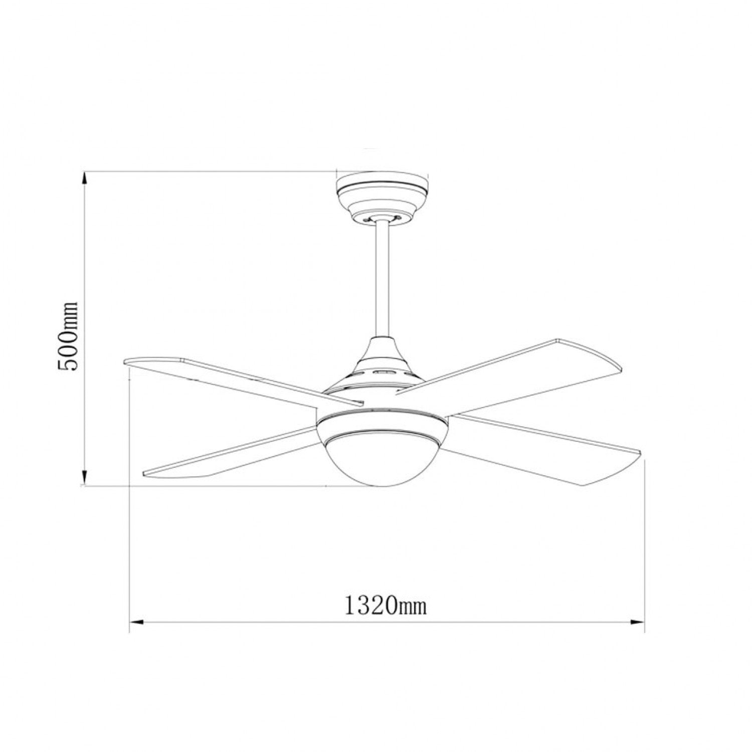 Ventilatore da soffitto con luce LED 18W CCT e telecomando LM8809 – Ottone Antico / Noce M Mimotec