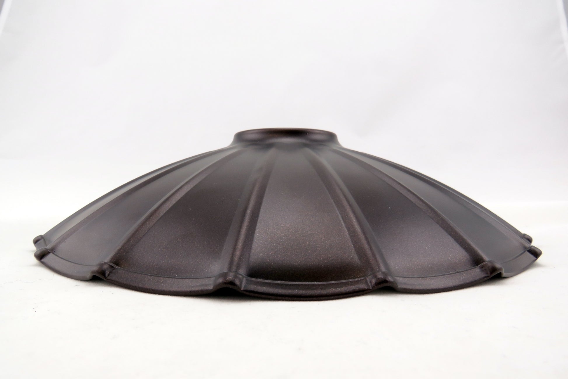 Diffusore in metallo ondulato marrone SOFIA – Ricambio per lampadari E27 – Diamantlux