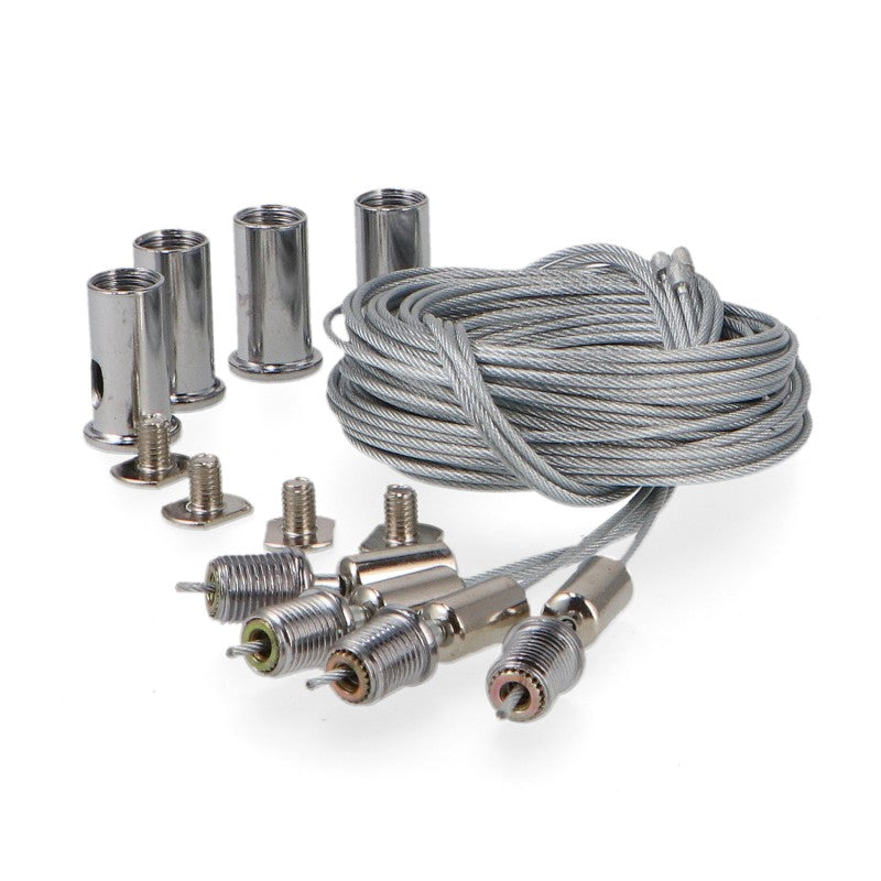 Kit Sospensione 3 Metri con Ganci per Binario Monofase/Trifase LM3263