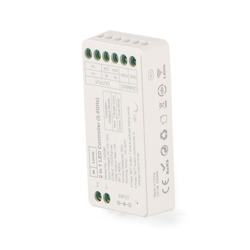 Controller dimmer LED 12-24Vdc monocolore CCT - M LEDME LM2080