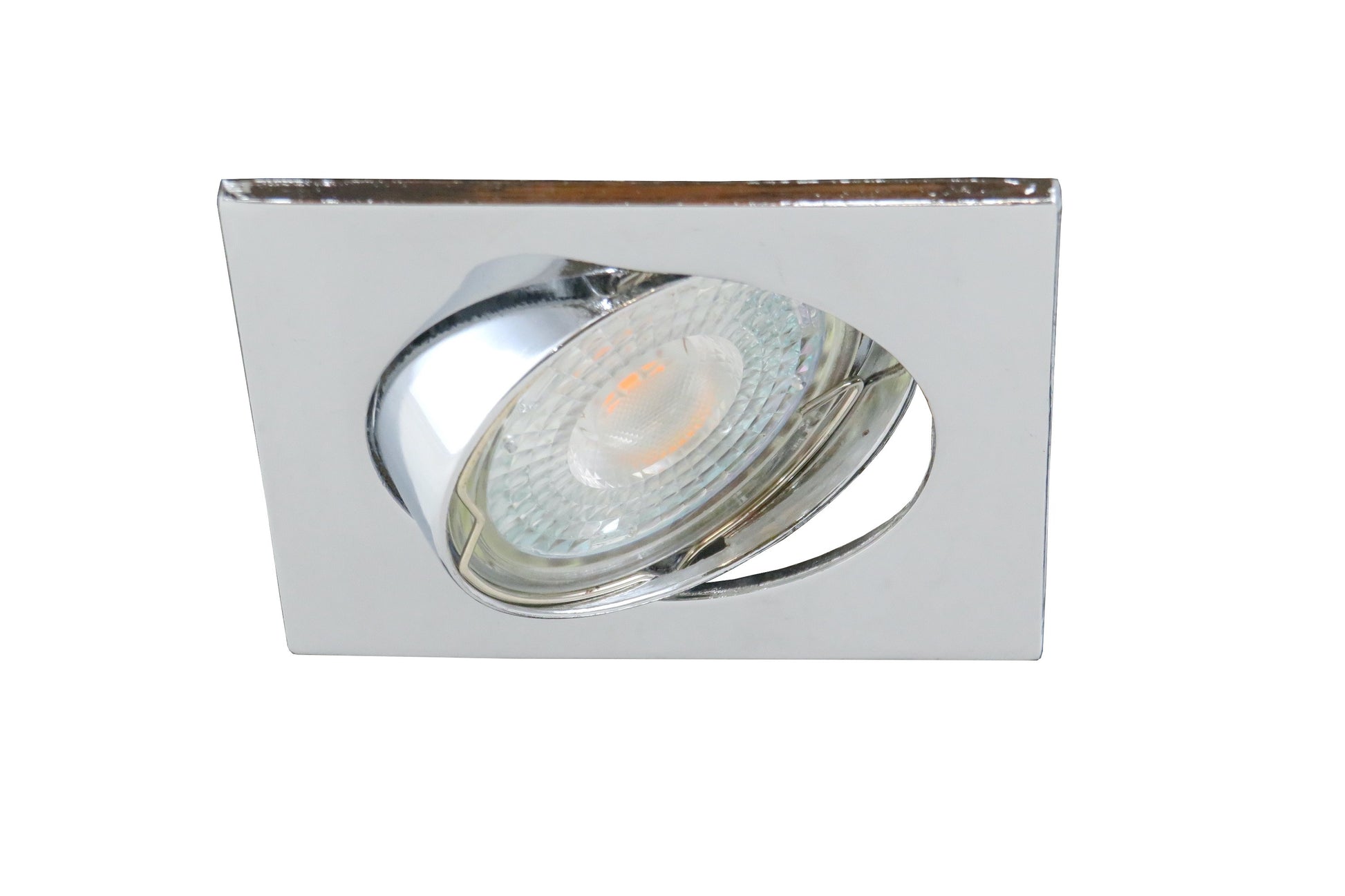 faretto incasso orientabile quadrato cromato gu10 - DIAMANTLUX RS001
