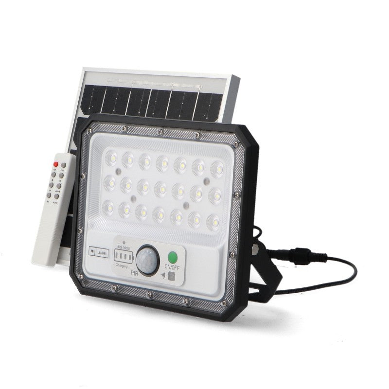 Faro LED Solare 50W con Sensore di Movimento e Telecomando – 4000K IP65