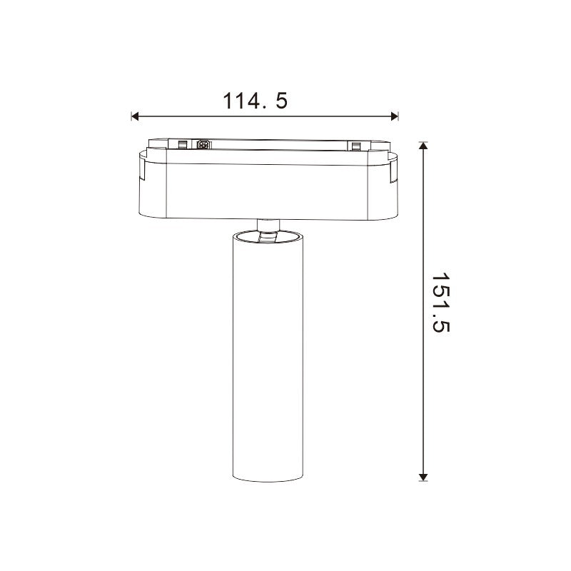 Faretto LED Orientabile 7W - Serie 5mm per Binario Magnetico Spacelux