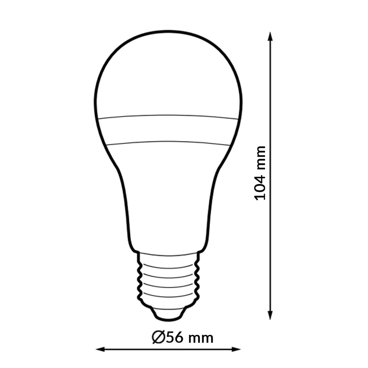 Lampadina LED E27 A60 10W 4000K iSG Lighting GA7514 – foto 2