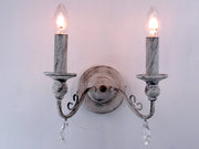 GINEVRA A2 lampada da parete applique vintage retrò shabby chic DIAMANTLUX