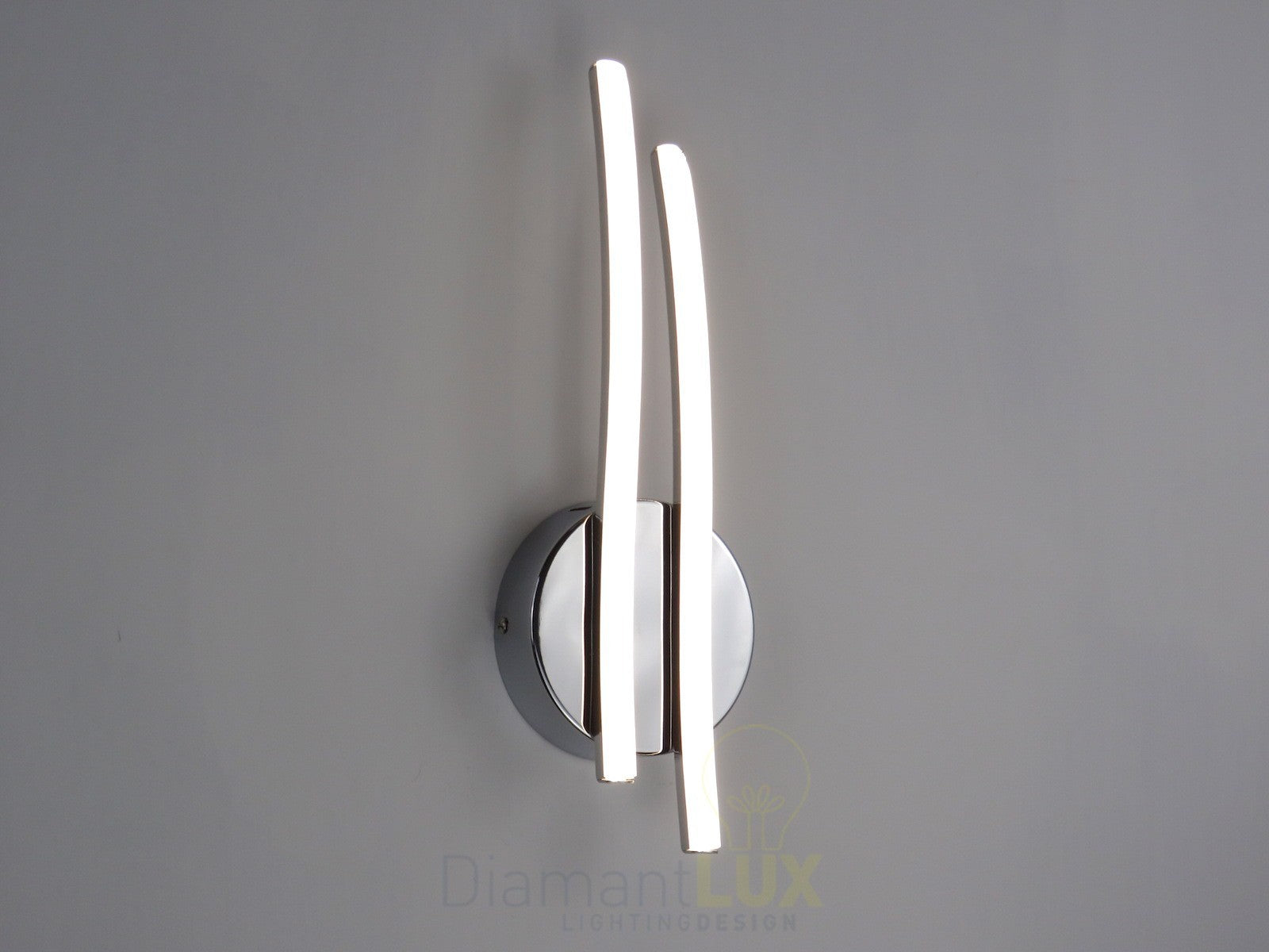GISELLA-CR applique led design moderno cromo DIAMANTLUX