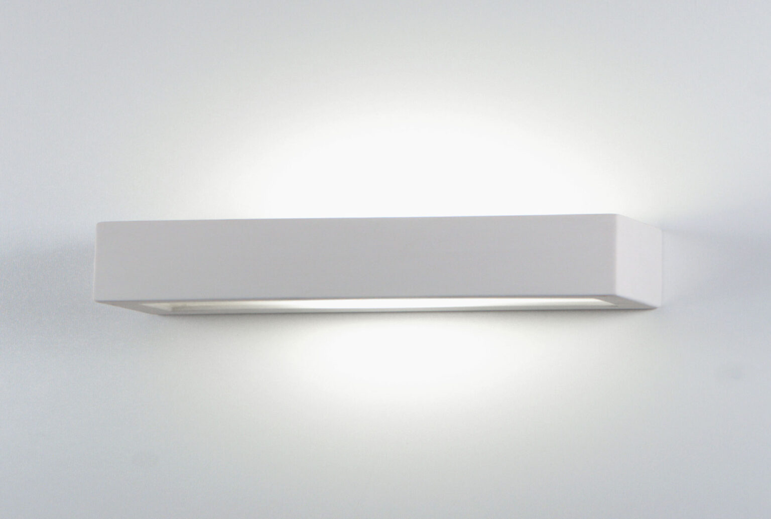 Applique Rettangolare Bianca In Gesso Isyluce 618 Isyluce