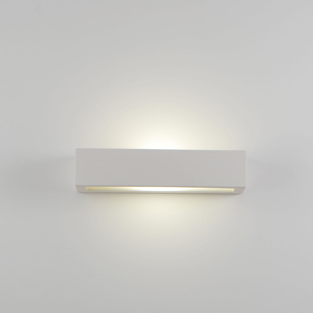 Applique Rettangolare Bianca In Gesso Isyluce 619 Isyluce