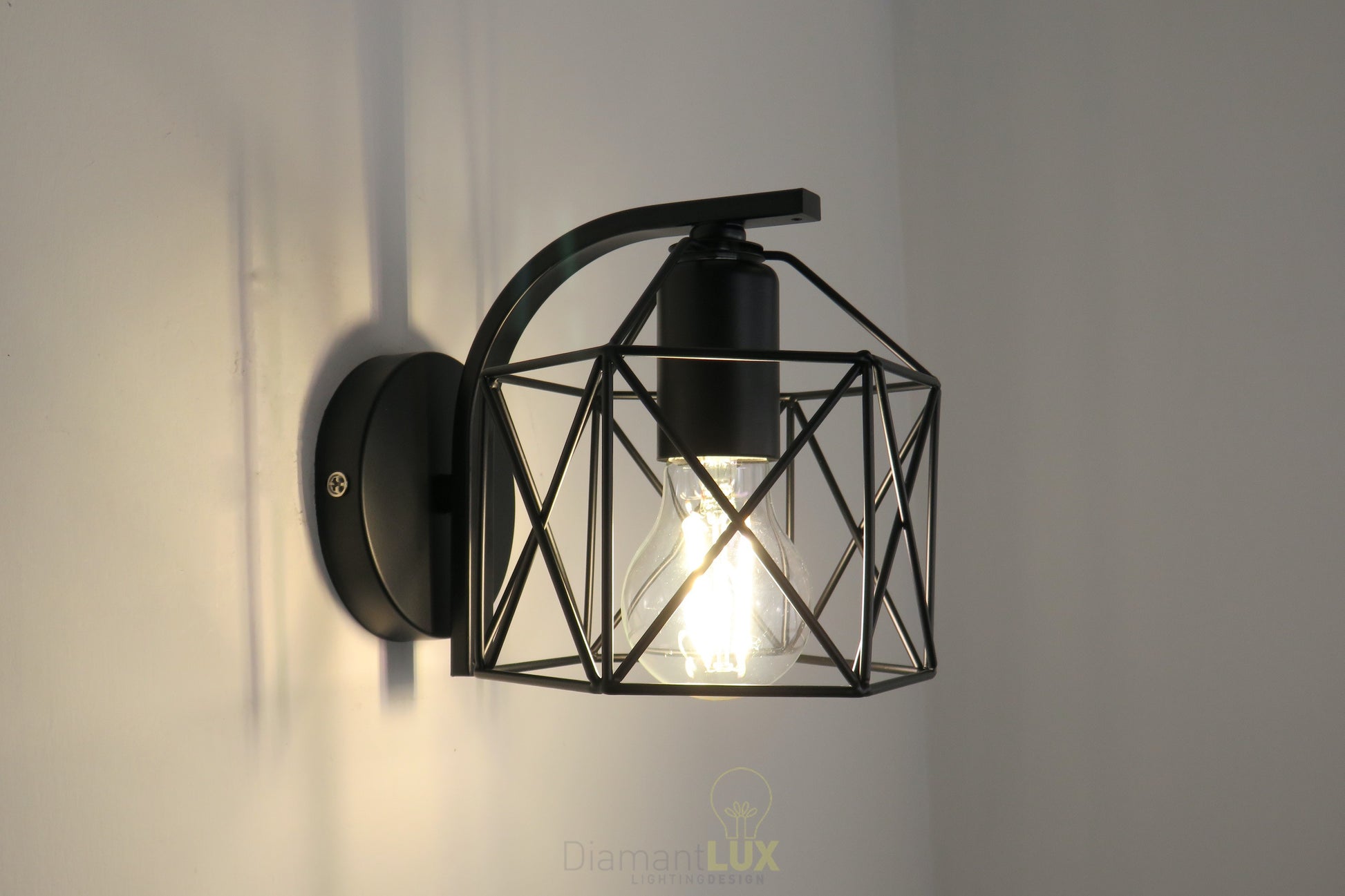 JUNIOR A1 Applique da parete industrial DIAMANTLUX